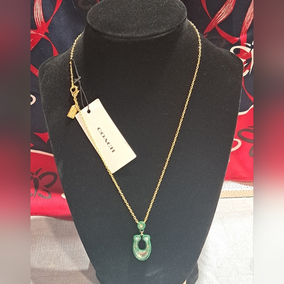 59) Faceted-C Pendant NecklaceCOACH - Picture 5 of 6